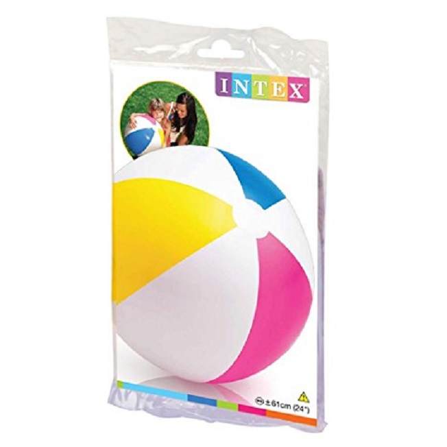 Надувной мяч – Цветные дольки, диаметр 61 см.  